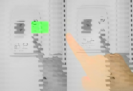 adjusting thermostat